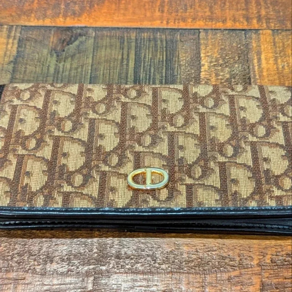 Vintage Christian Dior Monogram Canvas Wallet - Picture 1 of 14